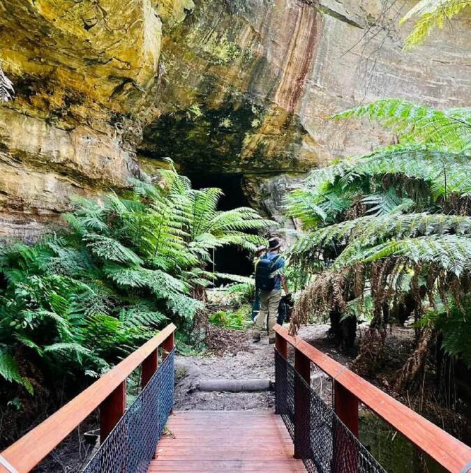Upgraded bridge after development Wollemi National Park glow-worm tunnel. Picture supplied from MP Paul Toole's Facebook page
