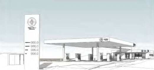 Artist's impression of the new Metro service station