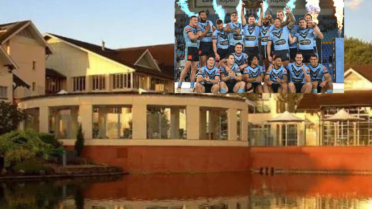 NSW Blues 2022 victorious team and Fairmont Resort at Leura. 