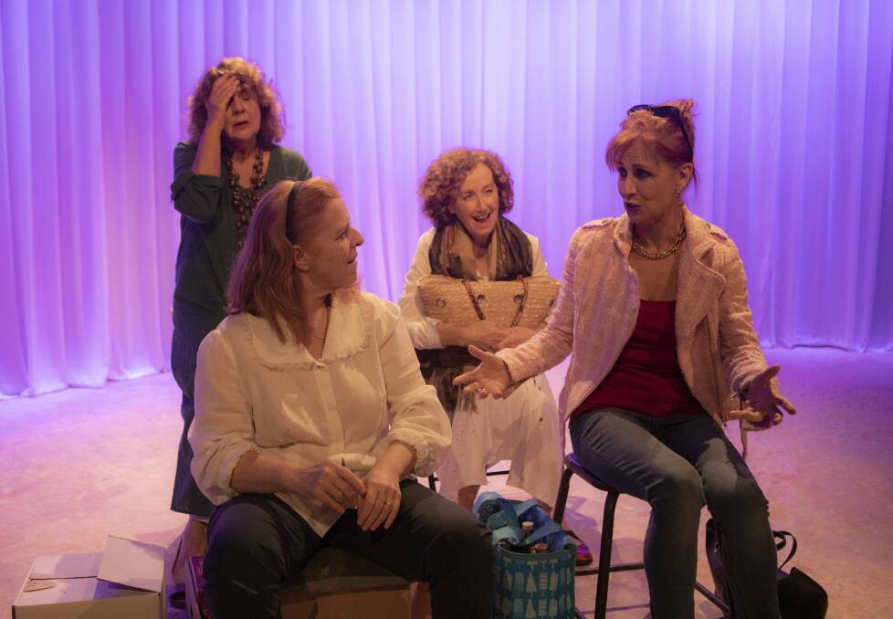 Di Adams, Katrina Foster, Di Smith and Helen O'Connor star in Wild Thing. Picture by Lisa Tomasetti