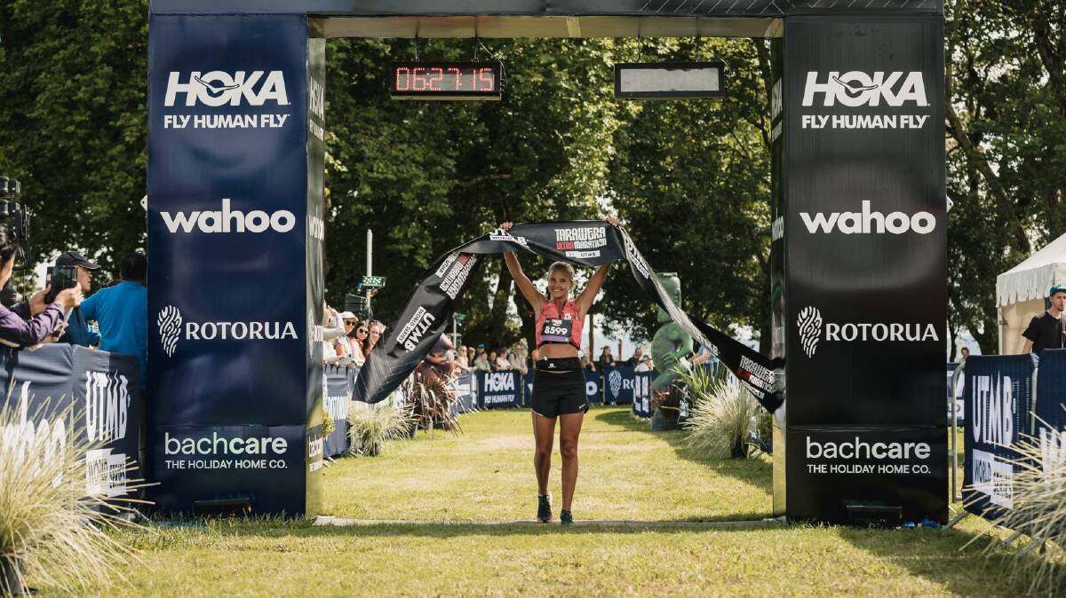 Juliette Soule has a UTMB World Series title to her name after victory at the 2023 Tarawera Ultra-Trail by UTMB 21km race. Picture by Cameron Mackenzie