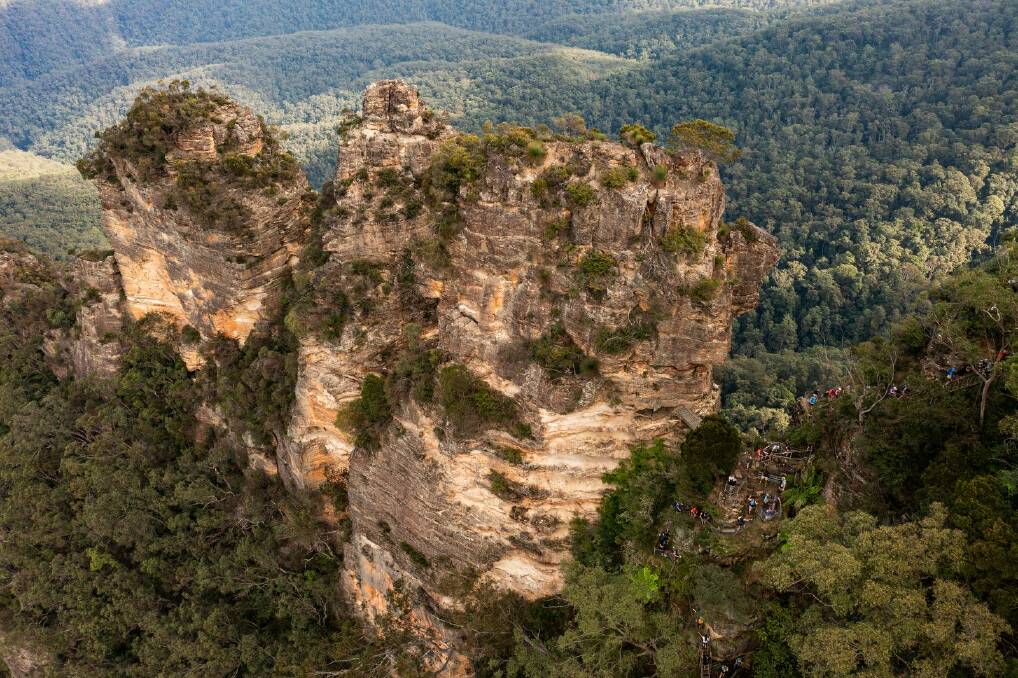 Runners on course in the Blue Mountains at Ultra-Trail Australia by UTMB on May 16. Picture by Tim Bardsley-Smith