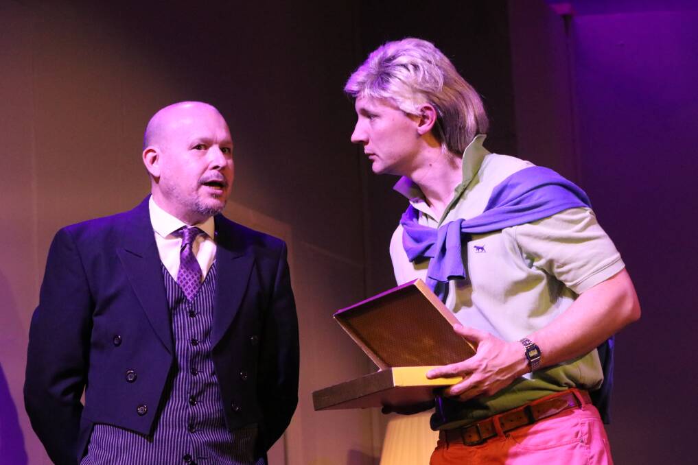 Michael Niccol as Alfred Mellox and Joel Baltaks as John Stone. Picture by Penny Johnson