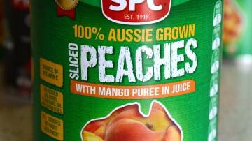 SPC will cut its peach and pear intake by more than 40 per cent, to the detriment of fruit growers. (Dan Peled/AAP PHOTOS)