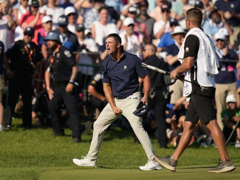 Runner-up and fan favourite Bryson DeChambeau electrified the galleries at the PGA Championship. (AP PHOTO)